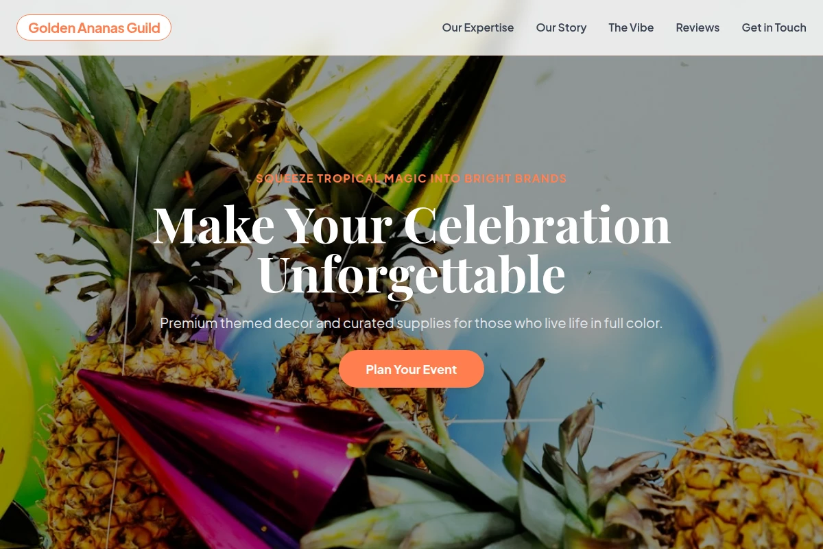 Pineapple Party Supplies